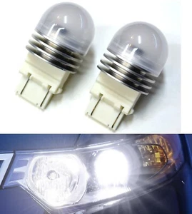 Sylvania ZEVO LED Light 4157C White 6000K Two Bulb Front Turn Signal Replace Fit - Picture 1 of 12