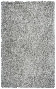 Rizzy Rugs Gray Single-Color Plush Atonal Shag/Flokati Area Rug Solid UR341A - Picture 1 of 7