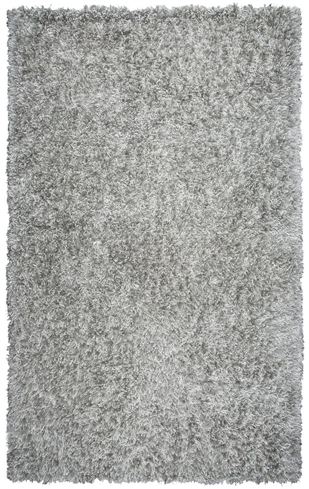 Rizzy Rugs Gray Single-Color Plush Atonal Shag/Flokati Area Rug Solid UR341A - Image 1 of 3