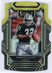 2021 Panini Select - Marcus Allen - Club Level - Yellow Black Die Cut - #238 - Picture 1 of 2