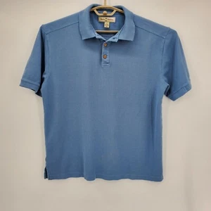 Tommy Bahama Mens Collared Short Sleeve Comfort Light Blue Polo Shirt Size Large - Picture 1 of 6