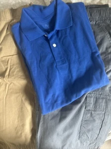 Boys Shorts (2) & Blue Polo Style Shirt Size XXL (16-18) Lot Of 3 - Picture 1 of 13