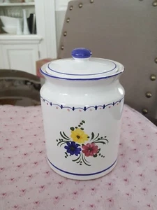 Vintage Dipinto A Mano Keksdose mit Deckel Italien - Bild 1 von 3
