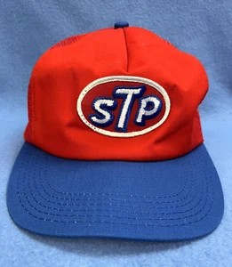 RARE Vintage STP Patch Snapback Trucker Hat Deadstock Richard Petty Made in USA - Picture 1 of 12