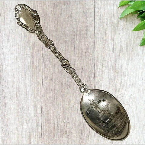 Vintage Robert Burns Statue Collectible Sterling Silver Spoon Gorham Mfg. Co Cover