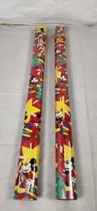 VTG Christmas Wrapping Paper Roll 9 Designs Disney Mickey Mouse 1980s to 90s NOS - Picture 1 of 83