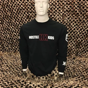 NEW HK Army Long Sleeve OG Paintball T-Shirt - Black/Red/White - Medium - Picture 1 of 11