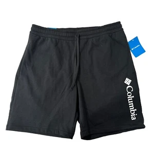 Columbia Men's Trek Relaxed Fit Stretch Logo Print Shorts - Black - Size: L - Picture 1 of 2