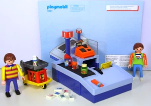PLAYMOBIL 3201 Kasse mit Band Geld Lebensmittel 2 Figuren komplett #17 - Bild 1 von 1