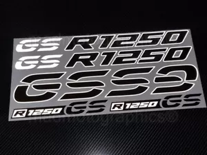 R1250GS adesivi carenatura riflettente decalcomanie BMW R1250 GS Adventure custodia top nera - Foto 1 di 6