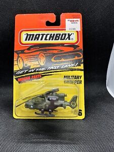 Matchbox Military Chopper /Army Green/Vintage 1995/New in Sealed Package