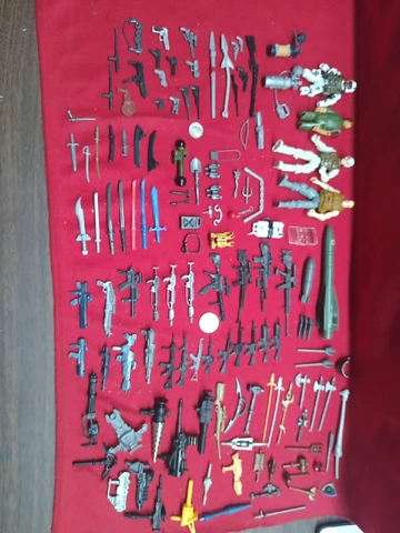 Hugh Lot 128 G.I. Joe Star Wars TMNT Weapons & Accessories Hasbro Kenner Misc??? Cover
