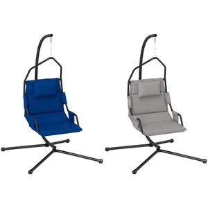 Silla Columpio Hamaca Colgante Outsunny con Cojín Revestimiento PA - Imagen 1 de 23