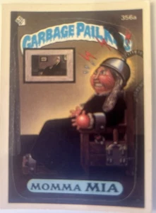 Carta rara 1986 Topps Garbage Pail Kids # 35a MOMMA MIA OS 9 GPK EXT-MINT! - Foto 1 di 2