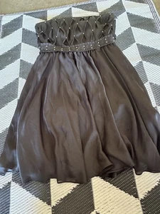 White House Black market strapless black dress size 12 - Picture 1 of 10