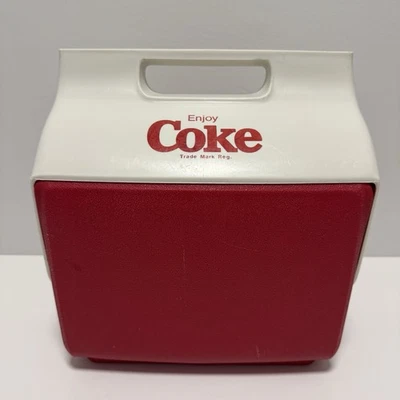 Vintage Igloo Cooler Coca-cola Collab Red/White Carry Case Lunchmate - Image 1 of 4