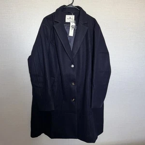 Agnes Orinda Women's Coat 4x Navy Blue NWT - Picture 1 of 9