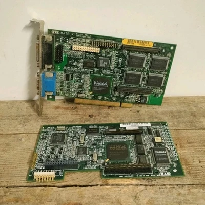 MATROX 644-03 VIDEO GRAPHICS CARD VGA PCB Computer Vintage Raro!  - Immagine 1 di 3