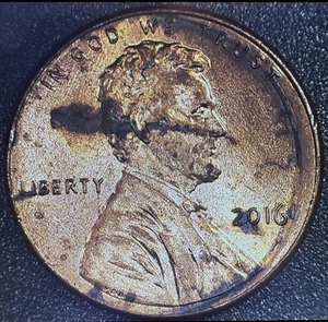2016 Lincoln w/multi Errors Lg Die Crack On 1/2 Of Obv & Face, Date Error. - Picture 1 of 15
