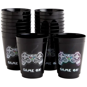 16 Pack Video Game Cups for Kids Gaming Birthday Party Supplies, 16 oz - Picture 1 of 8