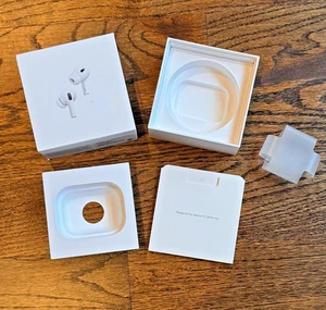 *EMPTY BOX* Apple AirPods Pro 2nd Generation A3047 A3048 A2968 MTJV3AM/A - Picture 1 of 3
