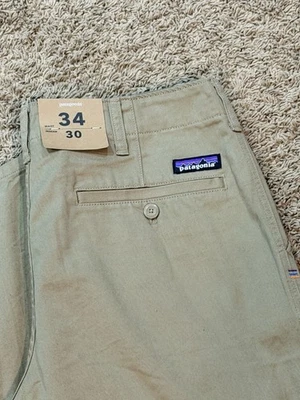 Pantalón Patagonia talla 34x30 Nuevo con Etiquetas Algodón Orgánico Mojave Caqui Cuatro Cañones Sarga Foto 1 de 4
