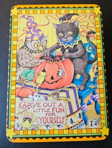 MARY ENGELBREIT "TALLA UN POCO DE DIVERSIÓN PARA TI MISMO" LATA HALLOWEEN TRICKORTREAT - Imagen 1 de 12