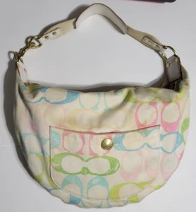 COACH Hampton Scribble Signature C Pastel Hobo Bag No. A06Q-133 - Picture 1 of 24