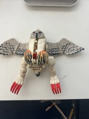 1999 Takara Hasbro Icebird Transformer Beast Wars Wolf Owl Action Figure Robot - Image 1 of 4