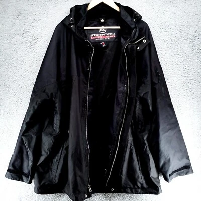 Stormtech Performance H2X WaterProof Jacket Mens XXL Black Hooded 185/100A - Image 1 of 4