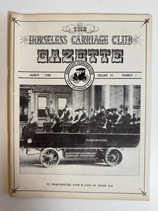Horseless Carriage Gazette, March 1948 Official Club Publication - Imagen 1 de 5