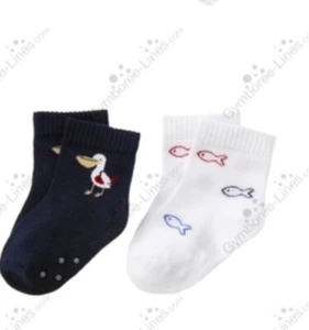 Gymboree Pelican Catch Größe 0-3 M Doppelpack Socken Neu mit Etikett - Bild 1 von 3