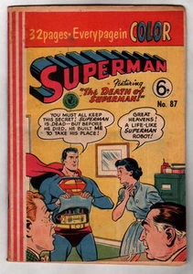 Australian SUPERMAN 87 DC Comics 1956 Full Color w Action Comics 225 cover UK - Picture 1 of 2