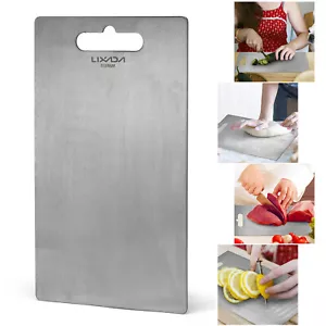 Tabla de cortar de titanio Lixada de 1,8 mm de espesor para cocina en casa cocina exterior E0D5 - Imagen 1 de 8