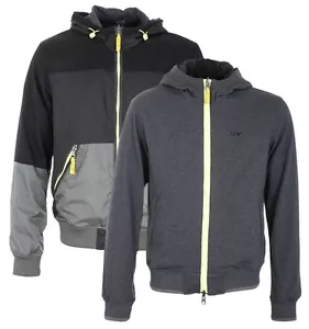 NEW MEN'S Armani Jeans REVERSIBLE HOODED PANEL JACKET SIZE L XL XXL 3XL - Picture 1 of 13