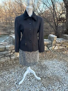 Alanni by Donnybrook Wolljacke Damen Gr. 8 schwarz abnehmbarer Wollkragen - Bild 1 von 9