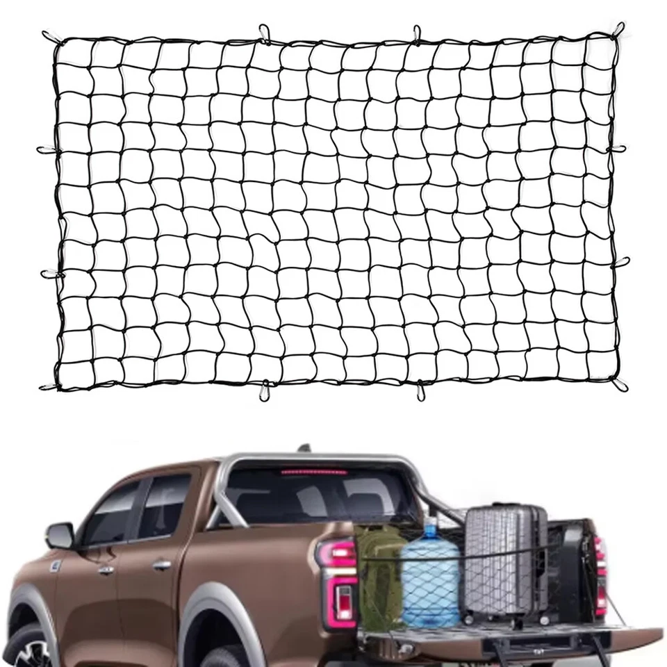 Red de carga elástica de una sola capa para caja de camioneta malla elástica para Dodge Ram 1500 Foto 1 de 4