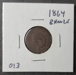 1864 1c testa di indiano centesimo - Foto 1 di 3