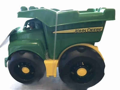 Mattel Mega Bloks John Deere Kids Play Dump Truck 20 Piece Set, Green Plastic - Image 1 of 4