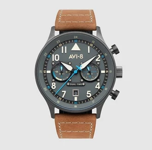 AVI-8 Hawker Hurricane Grey Dial Chronograph Quartz AV-4088-04 Men's Watch - Picture 1 of 7