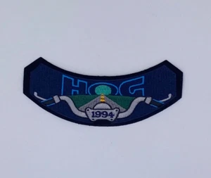 1994 HARLEY-DAVIDSON ROCKER SHEILD HOG RIDING CLUB OWNERS GROUP MOTORRAD PATCH - Bild 1 von 2
