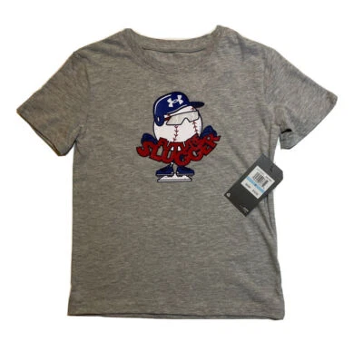 Футболки UNDER ARMOUR Heatgear для мальчиков и графический логотип в ассортименте; размеры 4–7, новые с ценниками - Изображение 1 из 3