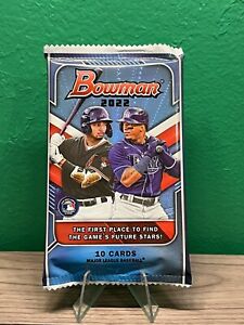 2022 Bowman Baseball Blaster Pack (10 Cards) Sealed Wander Franco Search