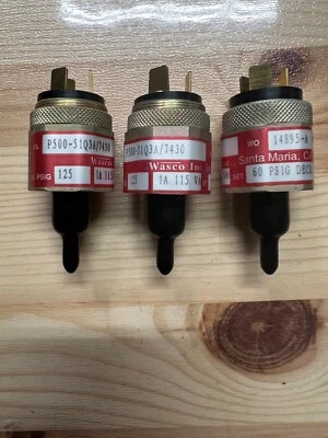 WASCO P500-51Q3A/7430, PRESSURE SWITCH, 60 PSIG DECR, Max PSIG 125, 1A/115Vac. - Image 1 of 3