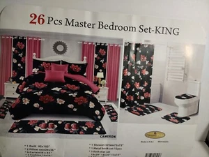 New 26 pcs Master Bedroom Set-king Cameron djoune felix - Picture 1 of 9