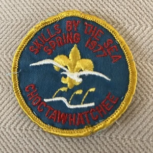1977 BSA Pfadfinder Fähigkeiten am Meer Frühling Choctawhatchee Aufnäher - Bild 1 von 6