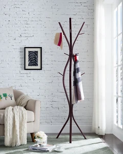 Kings Brand Furniture - Corbet Metal 12 Hook Standing Coat & Hat Rack, Bronze - Picture 1 of 5