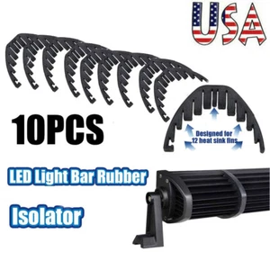 10 PIEZAS Aisladores de goma Silenciador Amortiguador de vibración de ruido para barra de luz LED Todoterreno - Imagen 1 de 10