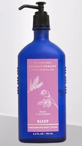 1 BATH & BODY WORKS AROMATHERAPY SLEEP ROSE LAVENDER LOTION CREAM 6.5 OZ PUMP! - Picture 1 of 2