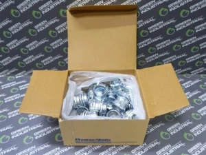 NEW Box of 25 Steel City TC113A Zinc Plated Steel Compression Connectors 1" - Picture 1 of 4